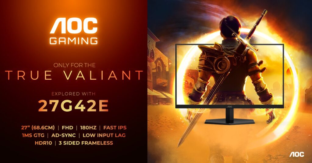 Серията монитори AOC GAMING G42 прави по-достъпна високата честота на опресняване в игрите